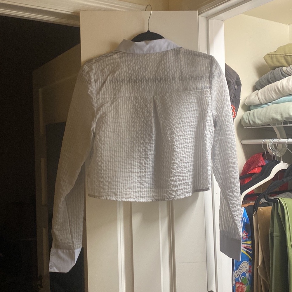 Superdown Sheer Button Down - image 3